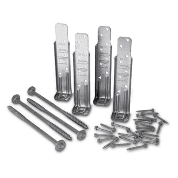 Simpson Strong Tie DTT1Z-KT Galvanized Deck Tension Tie Kit With Fastenersm; 14 ga.